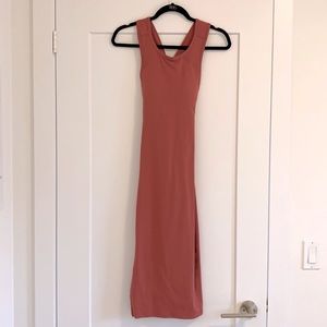 Lulu lemon rust colour bandage dress size 6